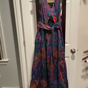J crew parsley print maxi dress.